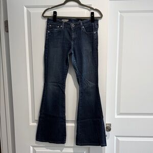 Ag Adriano Goldschmied Dark Blue Flare Jeans